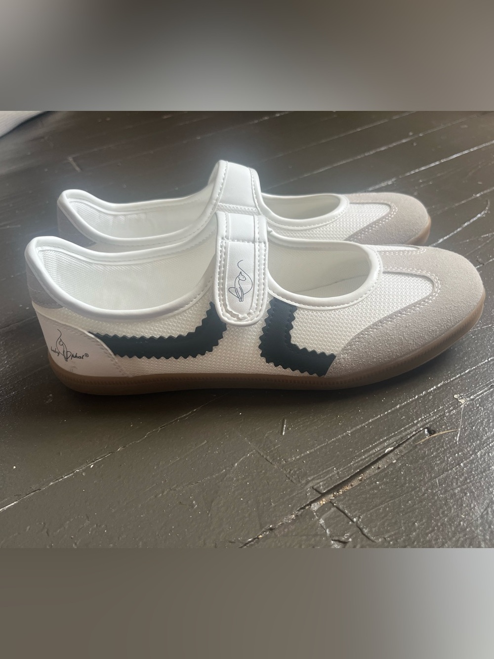 Baby Phat White and Black Mary Jane Sneakers